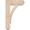 Ekena Millwork Thorton Craftsman Smooth Bracket w/ Offset Brace, Douglas Fir, 5 1/2"W x 14"D x 22"H BKT0604X14X22THR04SDF - alternate 3